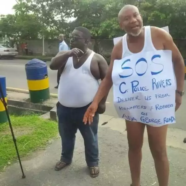 Popular Radio Presenter Strips Down To His Underwear To Protest On The Streets… Find Out Why (Photos)